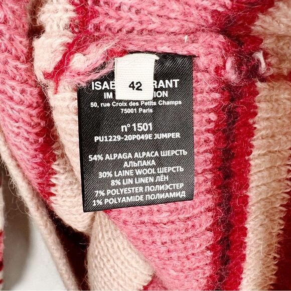 Isabel Marant Etoile Georgie Mock Neck Sweater Alpaca Wool Size Medium - Picture 8 of 13